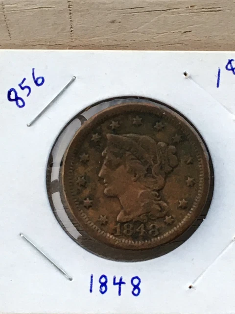 1848 large cent