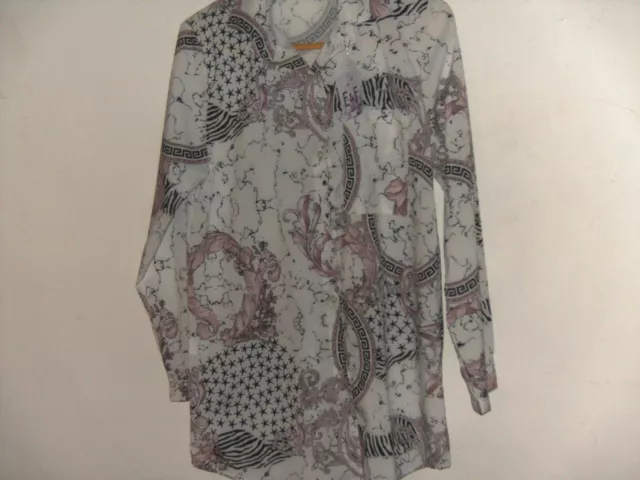 Chemisier femme taille 40/42 col tailleur très jolis motifs neuf avec étiquette