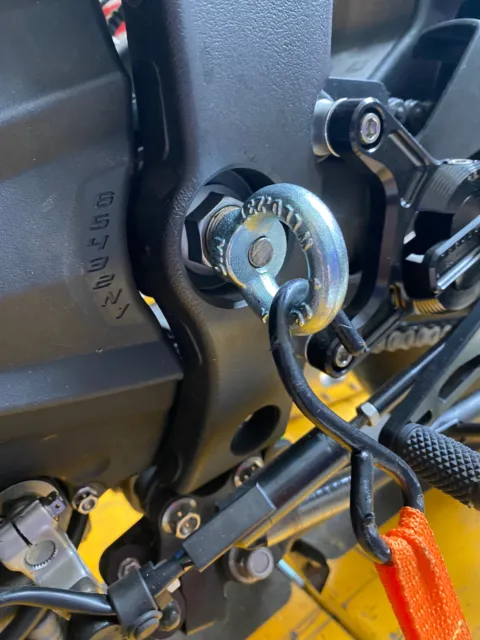 Kawasaki ZRX 400 Sangle Œillet Bras Oscillant sans Contact Bande Piste Race Jour
