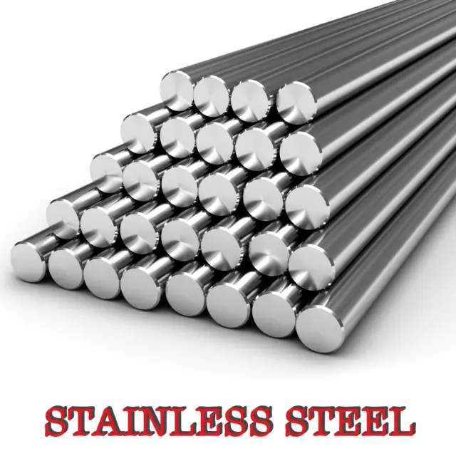 STAINLESS STEEL Round Bar Steel Rod - GRADE 304 - Various Size - 1 meter LONG