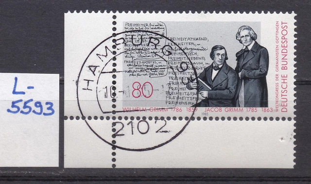BRD - Mi 1236 - EST Ersttag -  Vollstempel Hamburg - Eckrand - Ecke 3 - L5593