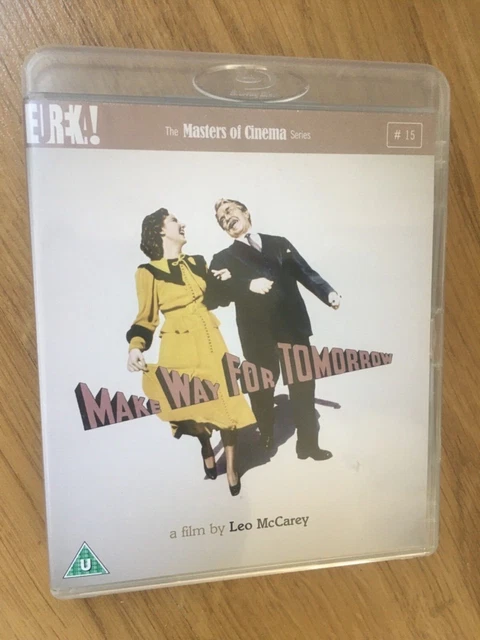 Make Way For Tomorrow - Eureka Masters of Cinema Blu Ray DVD & Booklet - McCarey