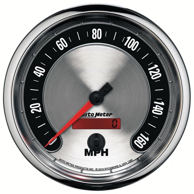 AutoMeter 1289 GAUGE, SPEEDOMETER, 5" , 160MPH, ELEC. PROGRAMMABLE, AMERICAN MU