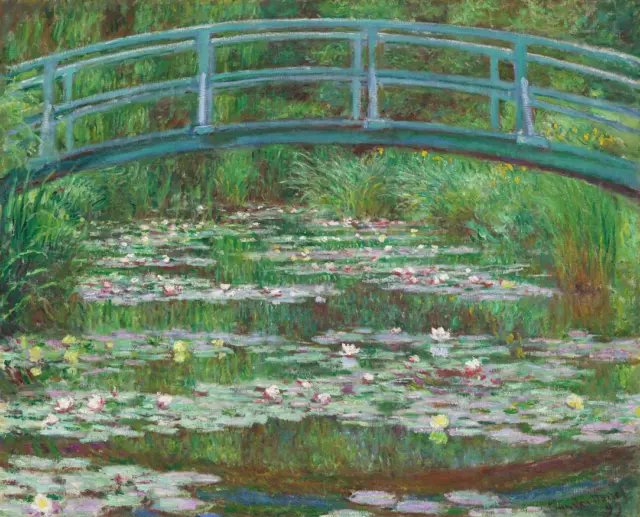 The Japanese Footbridge | Claude Monet | 1899 Impressionism Print