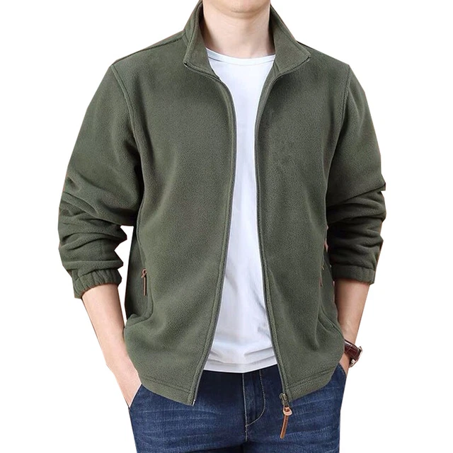 Men's Extra Thick Warm Fleece Heavy Duty Work Jacket Padded Anti Pill Winter New 2