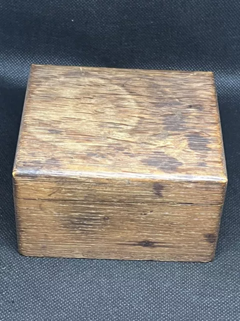 Wooden Box Antique Piece Pocket Watch Item Box Unusual 1900s Treen