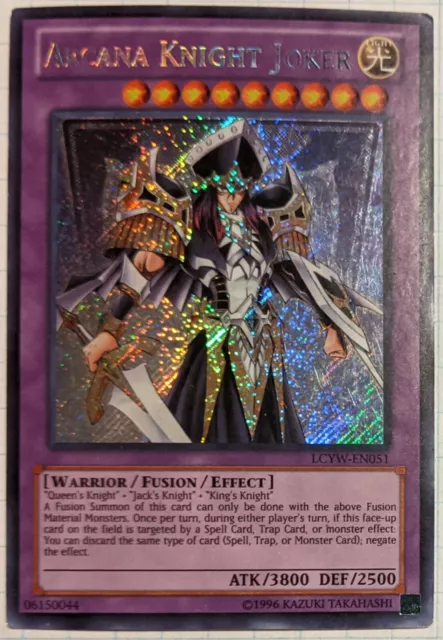 YuGiOh 1x Arcana Knight Joker LCYW-EN051 LP Secret Rare Unlimited Edition