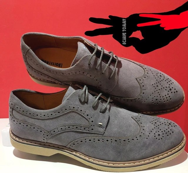 SCARPE FRANCESINE UOMO Estive Eleganticasual Anticacuoieria 19800 Grigio Cemento EUR 29 99 PicClick IT