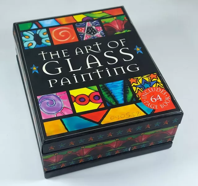 The Art Of Glass Painting Kit - Book Paints & Materials, Kudos, New