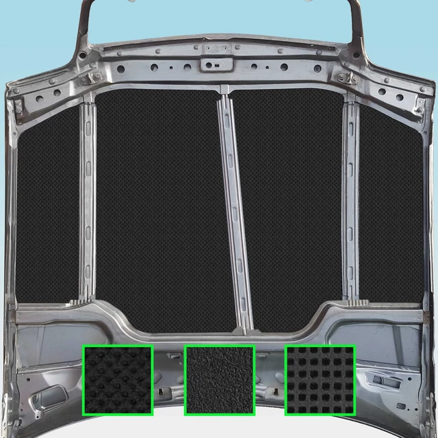 JAWERK 15mm Grained Insulation Mat For Mercedes-Benz R129 W129 SL Bonnet – Self-Adhesive