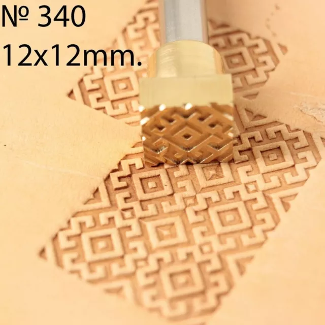 Leather Stamp Tools Stamps Stamping Carving Brass Tool Crafting Punch DIY #340