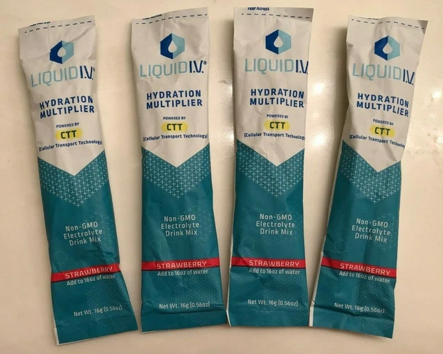 LIQUID I.V. IV Hydration Multiplier Powder Instant Drink Mix 4 Pack