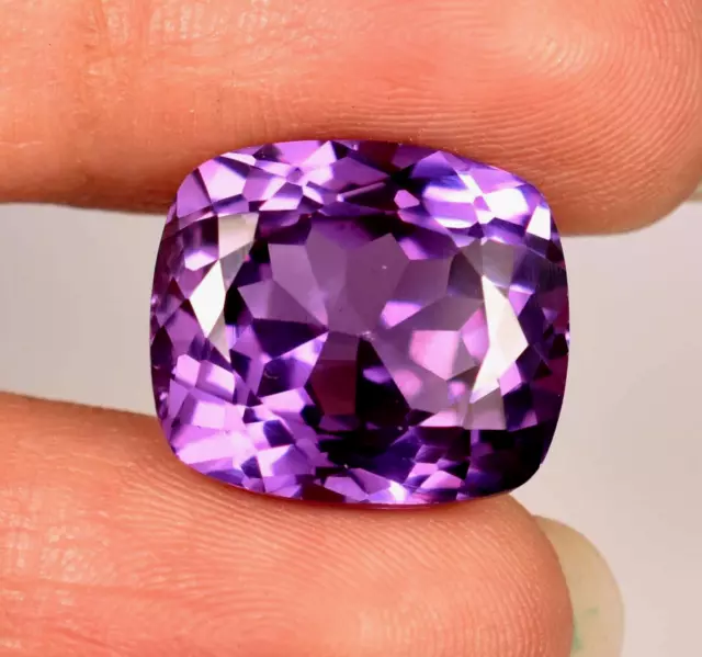 Saphir violet naturel de 18,90 ct, pierre précieuse en vrac certifiée GIE,...