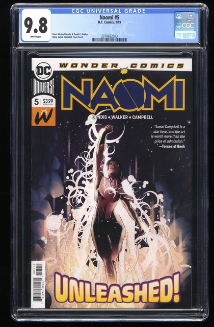 Naomi #5 CGC NM/M 9.8 White Pages DC Comics 2019