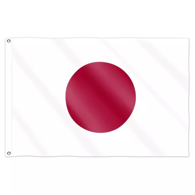 Japan Flag Large 5x3FT 2 Eyelet Japanese National World Cup Sports Fan Support