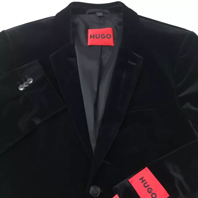 $595 HUGO BOSS Performance Arti Velvet Extra Slim Fit Jacket Mens Size 42R