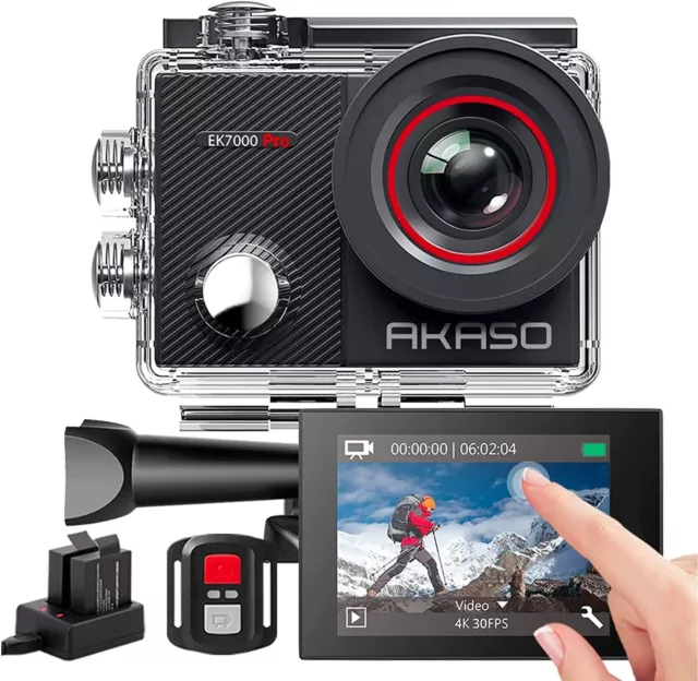 AKASO Action Cam 4K 20MP WiFi 40M Unterwasserkamera Wasserdicht Ultra HD