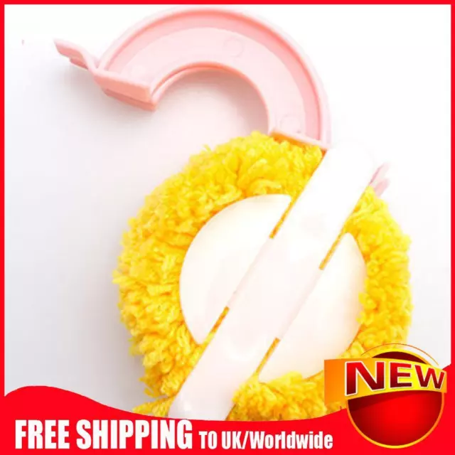 4 Sizes Pom Pom Maker DIY Fluff Ball Weaver Needle Wool Knitting Craft Tool Set