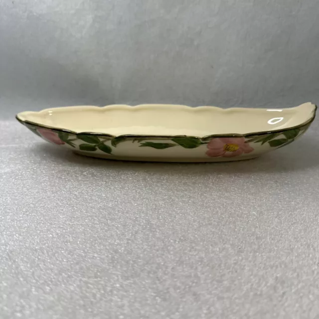 Franciscan DESERT ROSE RELISH DISH Pickle Serving Tray USA 10 3/4"