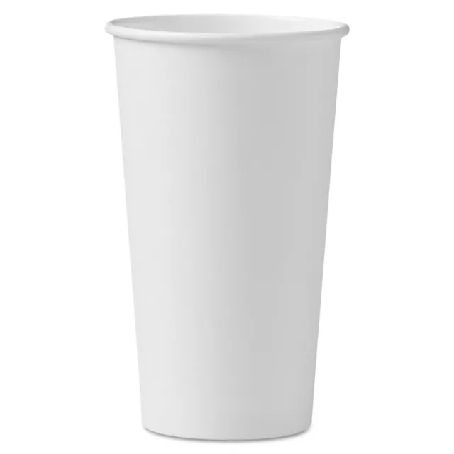 SOLO Cup Company Polycoated Hot Paper Cups, 20 oz, White, 600/Carton 2