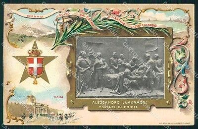 Militari Bersaglieri Alessandro La Marmora 1836-1911 cartolina XF1418 
