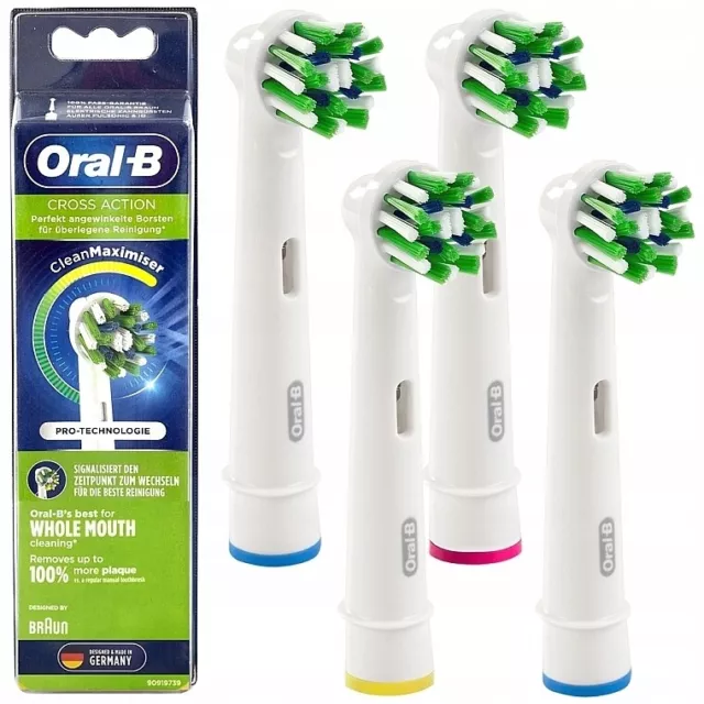Braun Oral-B Cross Action Electric Toothbrush Replacement Brush Heads