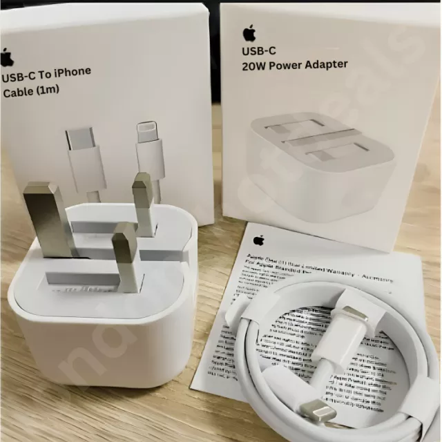 For iPhone 15/14/13/12 Genuine USB-C Fast Power Adapter Charger PD Plug/ Cable