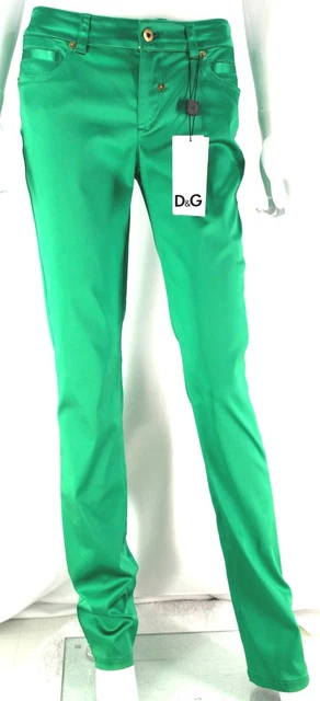 Pantalon Large Dolce & Gabbana Neuf Avec étiquettes - Taille 44, Couleur Bleu, Valeur 385€, Made In Italy