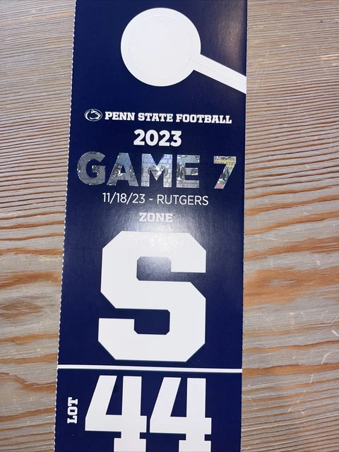 Penn State vs Rutgers PREFERRED Parking Pass 11/18/23 Lot 44