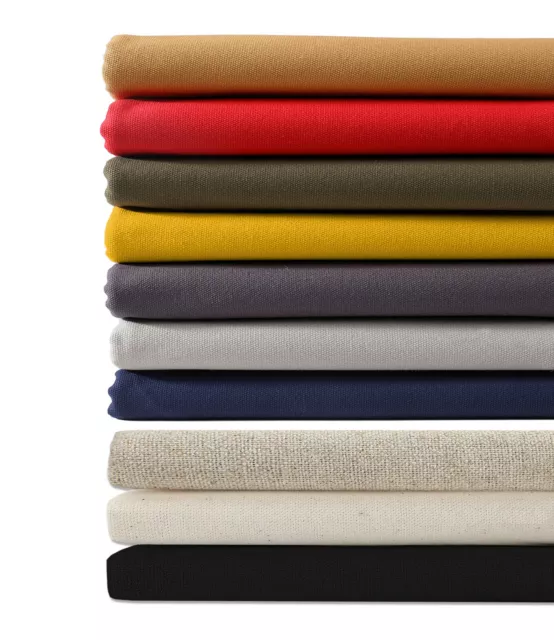 Tela de lona de algodón 100%, calidad de tapizado de peso pesado en 7 colores