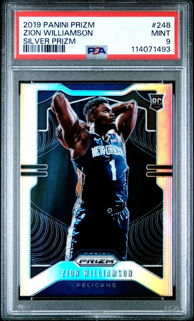Zion Williams Rookie Card 2019-20 Prizm Zion Williamson Silver