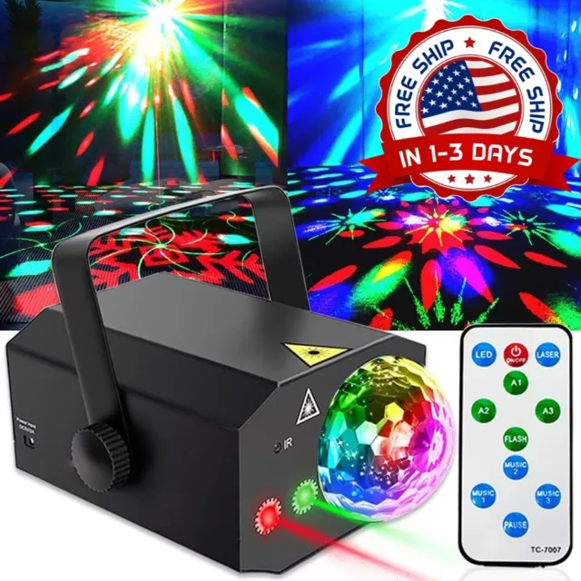 Luces Láser Bola De Discoteca Proyector Para Fiesta DJ Escenario Colores NUEVO