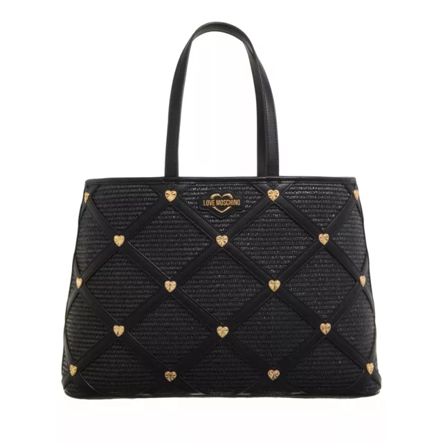 Love Moschino Shopper Raffia Black NEU & OVP 1343114