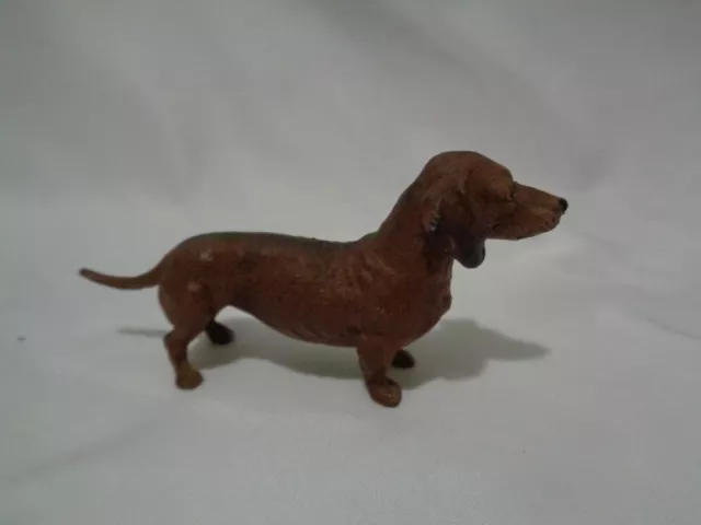 Antique Germany Cold Painted Lead Dachshund Weiner Dog