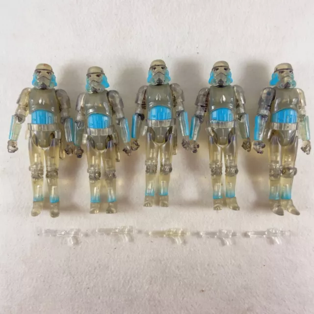 Lot of 5pcs Star Wars Force Clear Shadow Stormtrooper 3.75" Action Figure