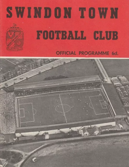 SWINDON v WREXHAM 1962/63 DIVISION 3