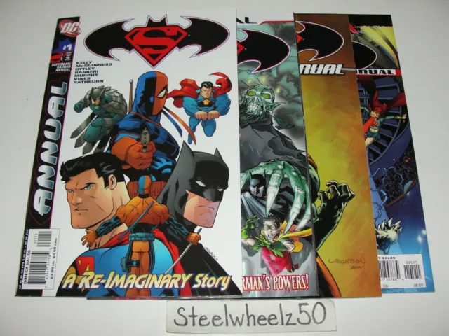 Superman Batman Annual #1 2 3 & 5 Comic Lot DC 2006 Deathstroke Reign Doomsday