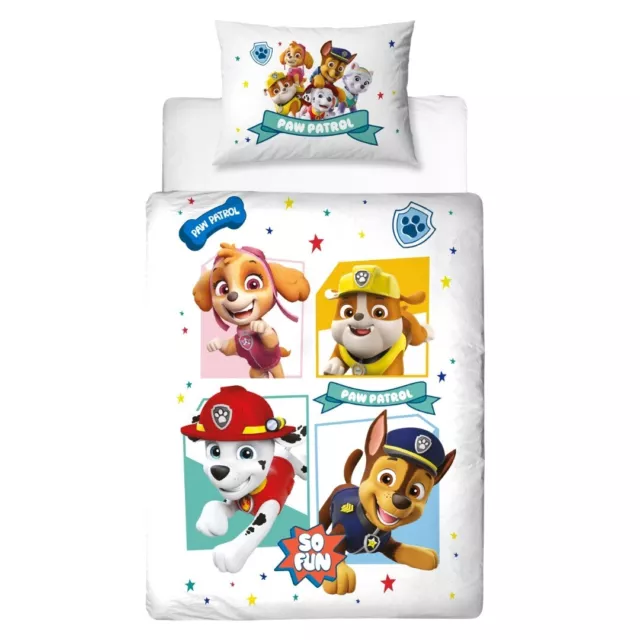 Paw Patrol Baby/Kinder Bettwäsche für Jungen, Mädchen 40x60 100x135 cm Baumwolle