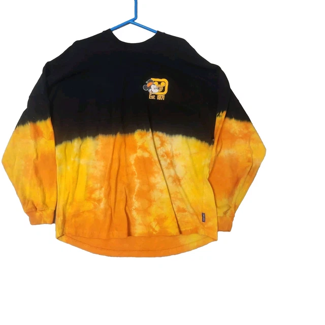 WALT DISNEY WORLD Mickey Mouse Halloween TieDye Spirit T Shirt Adult