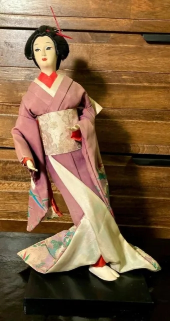 ⭐️ POUPÉE FIGURINE kimono antique femme geisha japonaise femme Oyama -  Exquise ! EUR 188,87 - PicClick FR