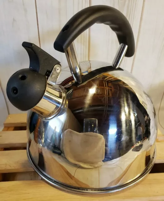 Mid Century Farberware Stainless Steel Tea Kettle 