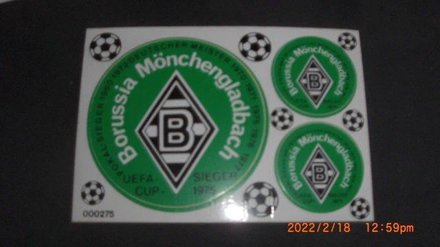 Set Di 9 Magneti Da Frigorifero Borussia Mönchengladbach, Due Dimensioni