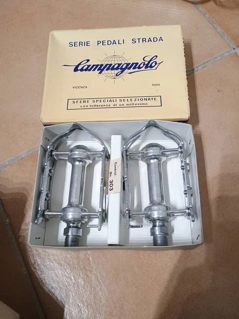 Pédale Campagnolo Record Côté Gauche – Neuf – Vintage Italie – Modèle Nuovo Record