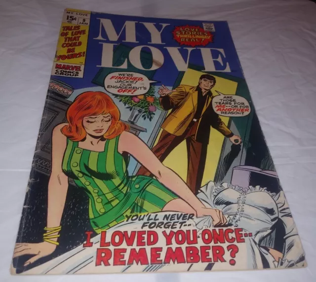 My Love #9 Marvel Romance Comic Book 1971 John Buscema, Gene Colan