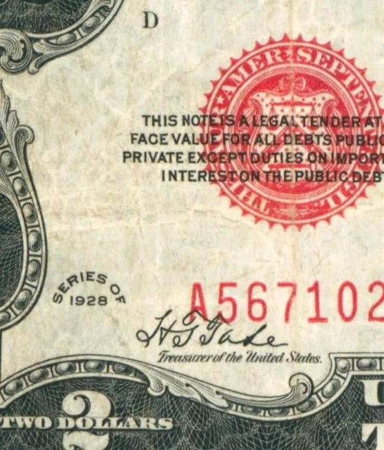 Fr.1501 $2 1928 (( PLAIN )) United States Note ** DAILY CURRENCY AUCTIONS