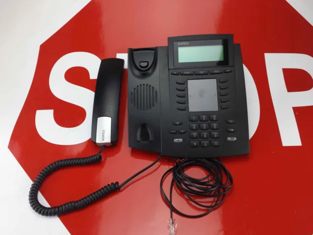 ✅AGFEO  ST42 S0 ISDN/UP0 Systemtelefon schwarz Rechnung 19% MwSt.