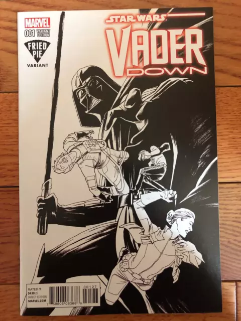 Star Wars Vader Down # 1 B&W Fried Pie VARIANT - Reader Copy