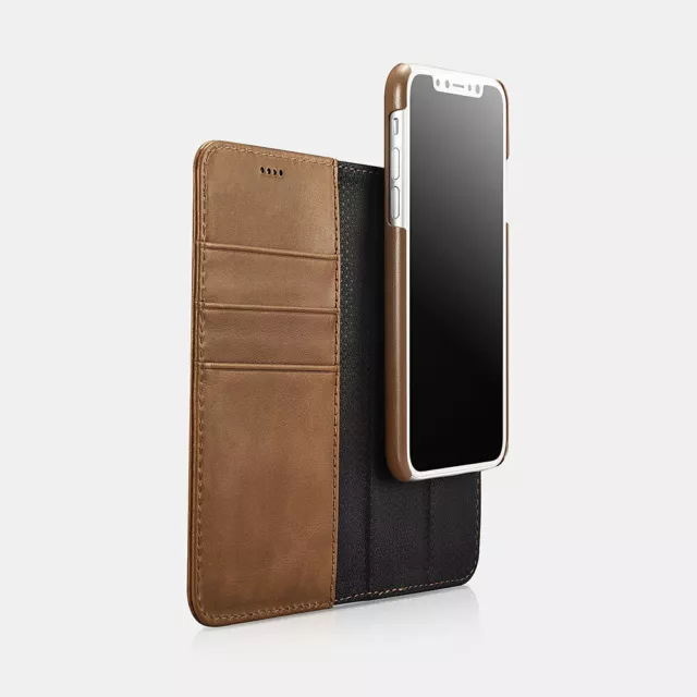 Coque ICARER FOLIO Cuir 2en1 Portefeuille Détachable pour Apple iPhone X,XS... 3