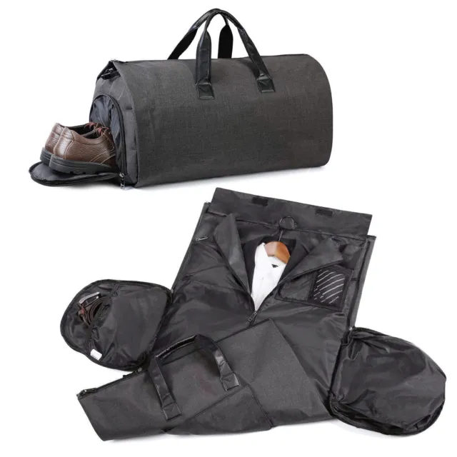 Convertible Suit Garment Bag Carry On Travel Luggage Gym Sports Duffel Men Gift