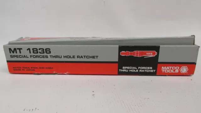 Matco mt 1836 mt1836 special forces pneumatic air ratchet 12 spline nib